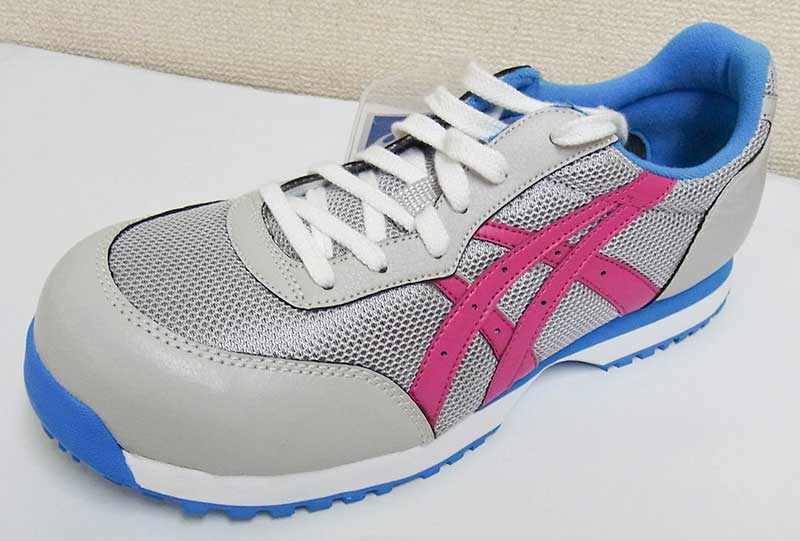アシックス安全靴 ＦＩＳ３２Ｌ 限定カラー 9635：ライトグレー/ピンク